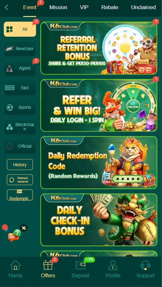 K6 Club Game